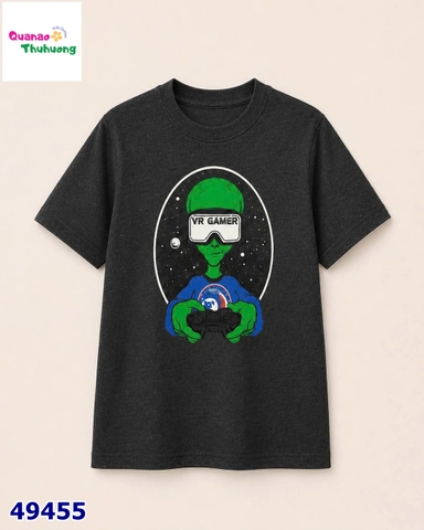 Áo thun xám VR gamer