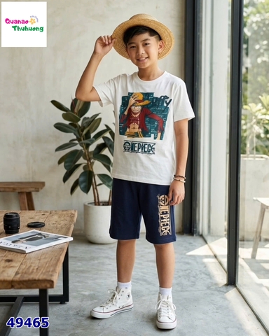 Bộ T&A trắng Luffy