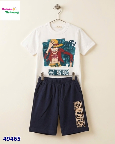 Bộ T&A trắng Luffy