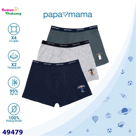 Set 3 chip Papa hình gấu