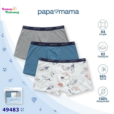 Set 3 chip Papa họa tiết vũ trụ
