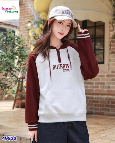 Áo khoác xám, đỏ đô Autraty