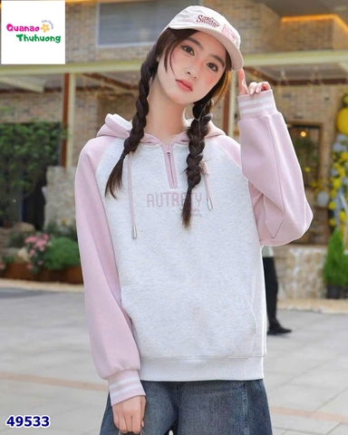 Áo khoác xám hồng Autraty