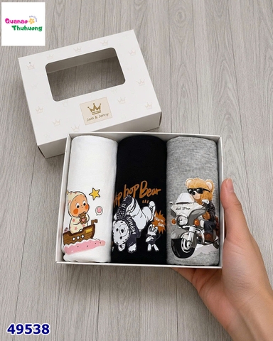 Set 3 chip J&J đen hiphop bean