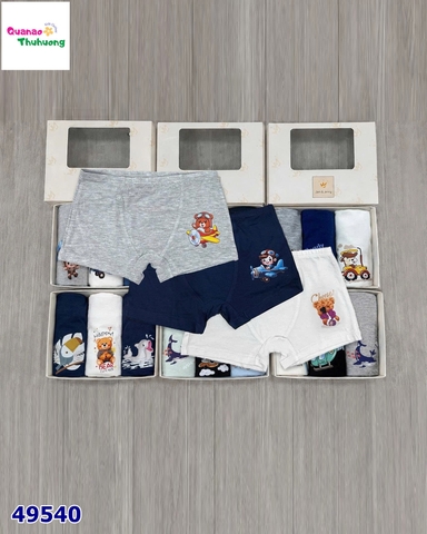 Set 3 chip J&J trắng gấu cheese