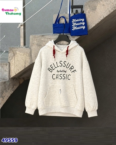 Hoodie xám CALSSIC