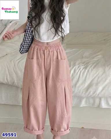 Quần dài kaki hồng