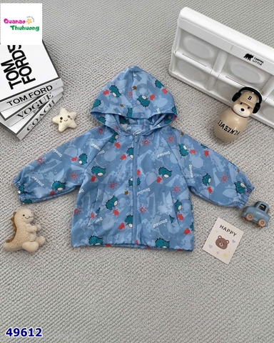 Áo khoác xanh khủng long nhí