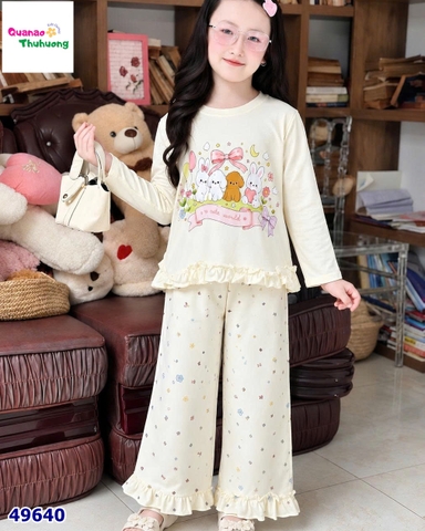 Bộ dài kem thỏ cún my cute world