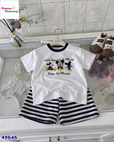 Set bộ trắng mickey