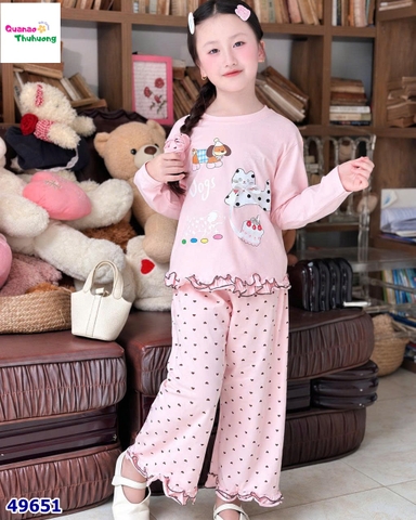 Bộ dài hồng cún và mèo