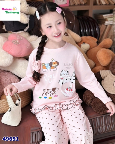 Bộ dài hồng cún và mèo