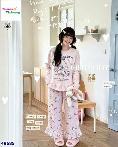 Bộ dài Yizi hồng Kitty