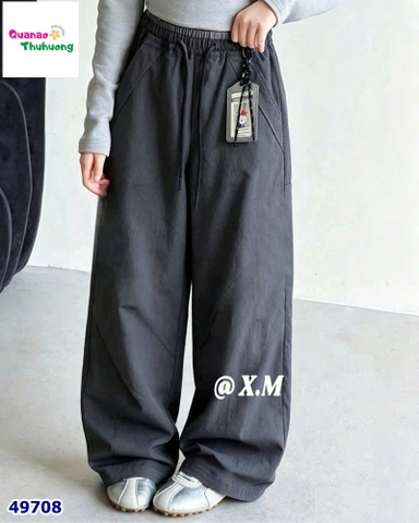 Quần dù xám đen