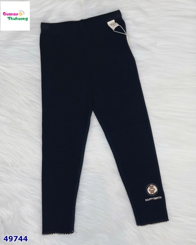 Legging đen thêu gấu