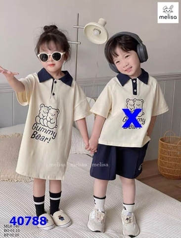 Đầm Melisa in gấu - size 18-24m