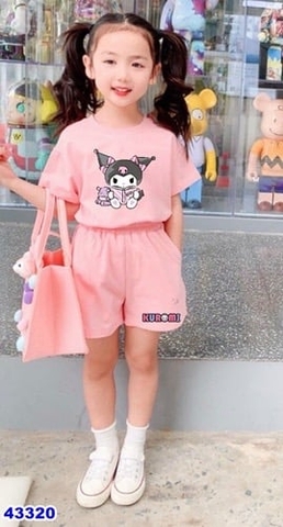 Bộ MiaKid hồng Kuromi - size 18-24m