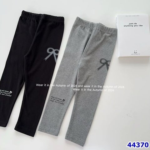 Legging Mengxi xám nơ