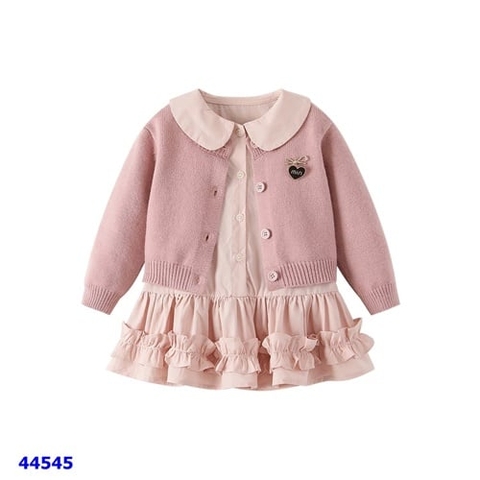 Set Cadigan hồng tim Min