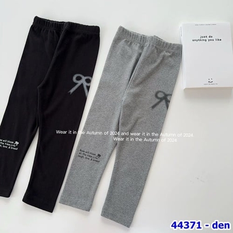 Legging Mengxi đen nơ