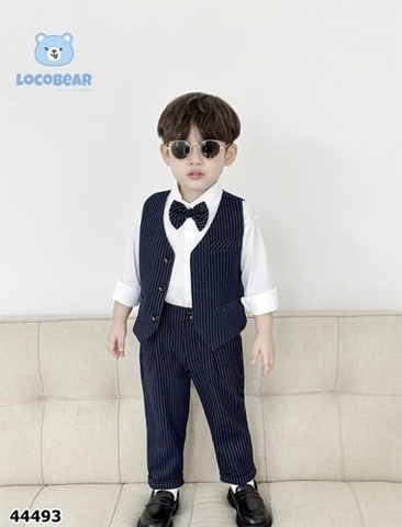 Set gile dài 4 món sọc đen - size 120