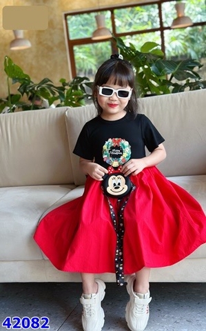 Đầm MiaKid đen giáng sinh - size 12-18m