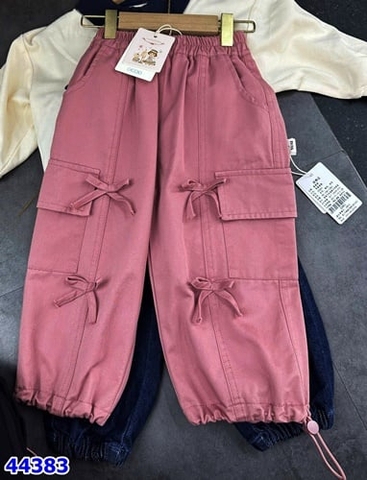 Quần XaXiao hồng nơ túi hộp - size 90