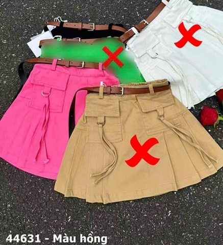 Chân váy Youle hồng 2 túi