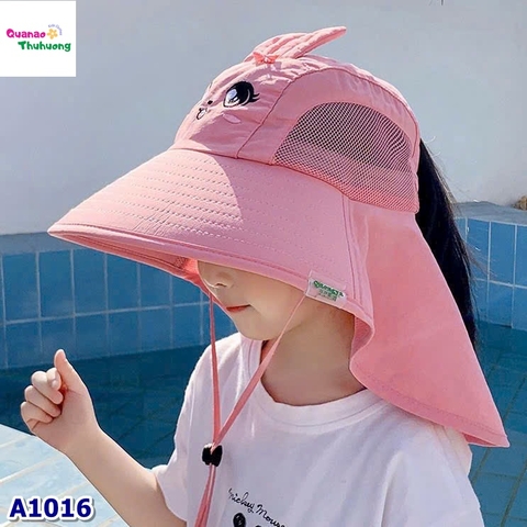 Nón đi biển hồng thỏ