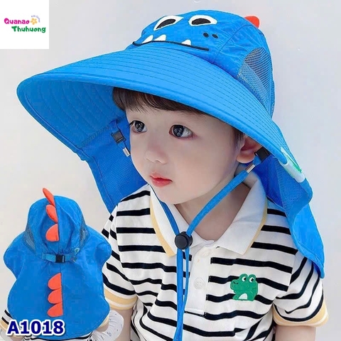 Nón đi biển xanh dương cá mập