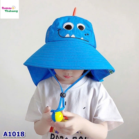 Nón đi biển xanh dương cá mập