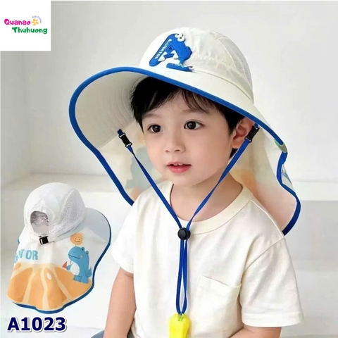Nón đi biển kem chữ A