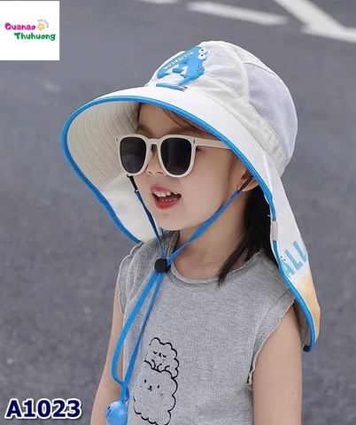 Nón đi biển kem chữ A