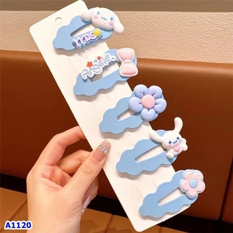 Set 5 kẹp xanh