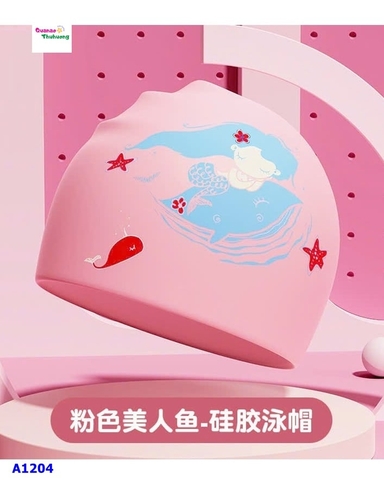 Nón bơi Ylike hồng cô gái xanh