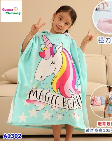 Khăn bơi xanh Unicorn