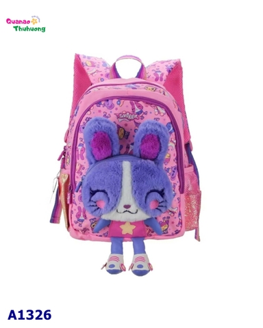 Balo hồng pony thỏ xanh 3D