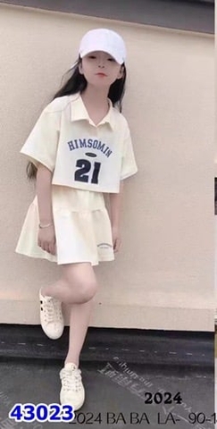Bộ váy Babala kem 21- size 3y