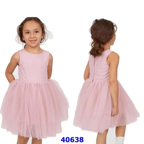 Đầm HM voan hồng - size 7-8y