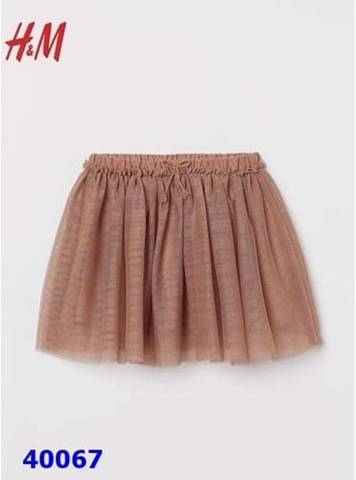 Chân váy HM nâu nơ dây cối - size 2-4y