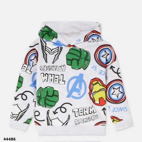Hoodie Primark xám siêu anh hùng - size 1.5-2y