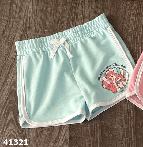 Quần short Disney xanh ngọc nàng tiên cá - Size 4y