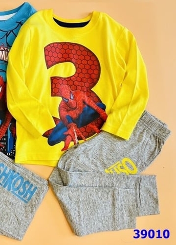 Bộ dài Oshkosh vàng spider man- size 12m