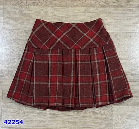 Chân váy caro đỏ - Size 7y