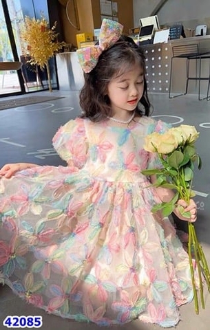 Đầm Lennco nhiều hoa - size 18-24m