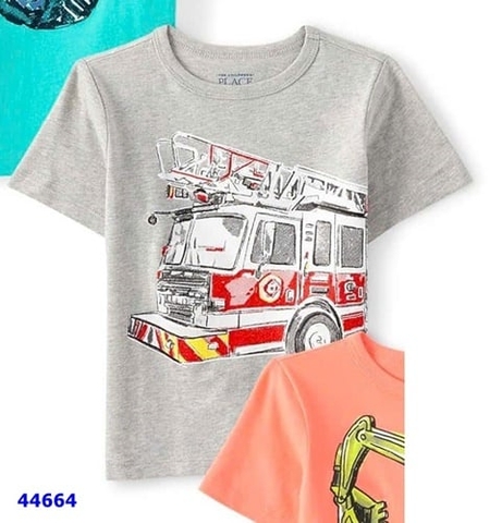 Áo Place xám xe cứu hỏa - size 4y