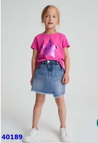 Chân váy jean Next đậm - size 2y