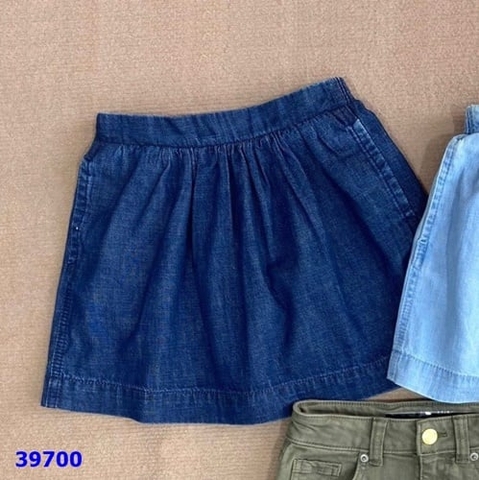 Chân váy Cat&Jack jean xanh đậm - size 3y