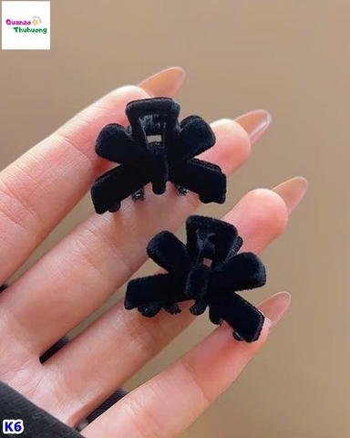Set 2 kẹp nơ đen