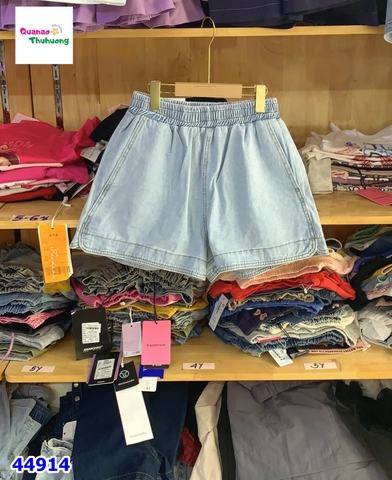 Quần short jean xanh nhạt trơn - size S